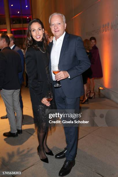 Isabelle Freifrau von Crailsheim and Moritz Freiherr von Crailsheim during the Dom Pèrignon Rosé Vintage 2009 Radical Exploration dinner at...