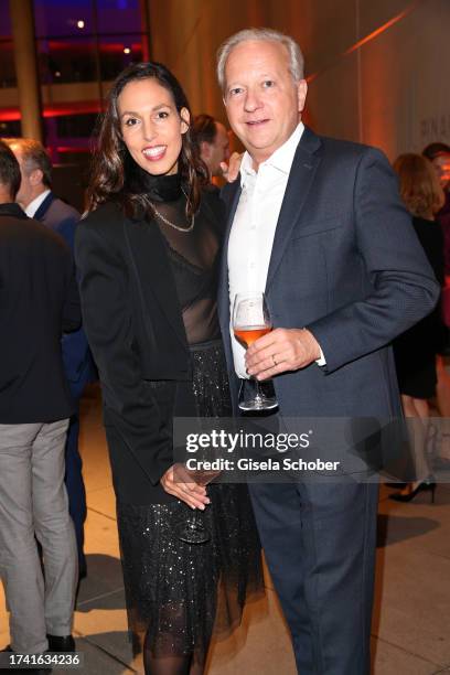 Isabelle Freifrau von Crailsheim and Moritz Freiherr von Crailsheim during the Dom Pèrignon Rosé Vintage 2009 Radical Exploration dinner at...