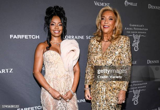 Monique Rodriguez, Denise Rich at the 25th Anniversary Angel Ball held at Cipriani Wall Street on October 23, 2023 in New York, New York.