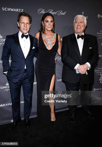 Michael Cominotto ,Luann de Lesseps, Dennis Basso at the 25th Anniversary Angel Ball held at Cipriani Wall Street on October 23, 2023 in New York,...