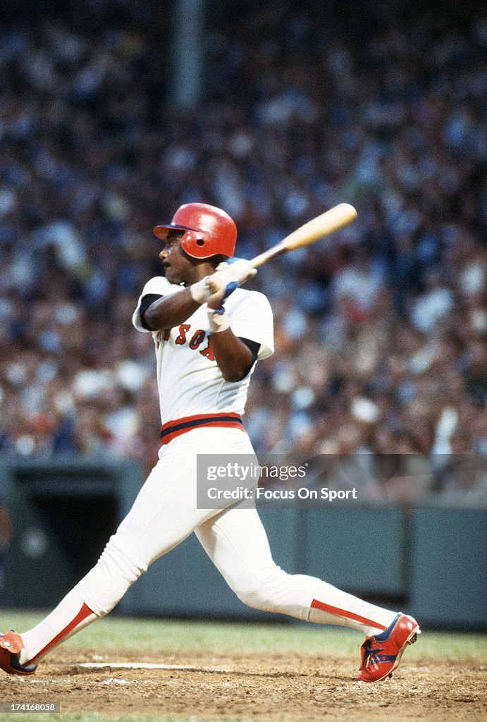 Jim Rice Images Outfielder Jim Rice of the Boston Red Sox bats during an Major League ...