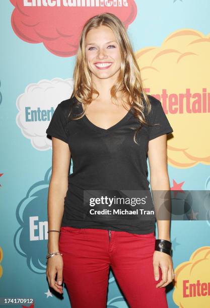 Tracy Spiridakos arrives at the Entertainment Weekly's Annual Comic-Con celebration held at Float at Hard Rock Hotel San Diego on July 20, 2013 in...
