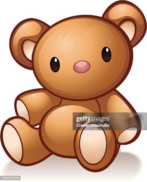 teddy teddybär - teddybär freisteller stock-grafiken, -clipart, -cartoons und -symbole