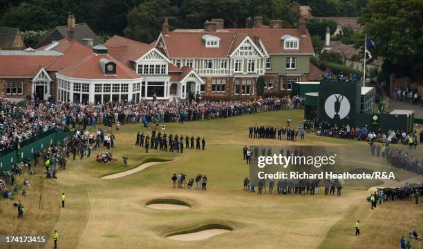 Phil Mickelson of the United States holds the Claret Jug after winning the 142nd Open Championship at Muirfield on July 21, 2013 in Gullane, Scotland.