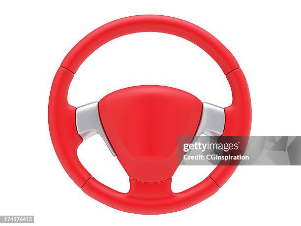 sport steering wheel - sturen stockfoto's en -beelden