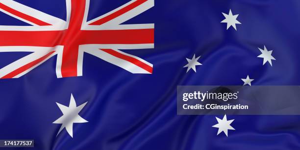 majestic australian flag - australian flag 個照片及圖片檔