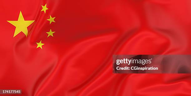 chinese flag - chinese vlag stockfoto's en -beelden