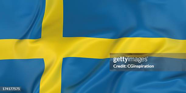 swedish flag - swedish flag stock pictures, royalty-free photos & images