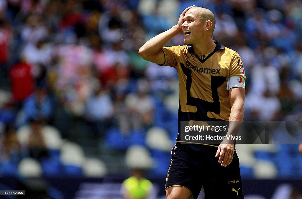 Puebla v Pumas - Apertura 2013 Liga MX