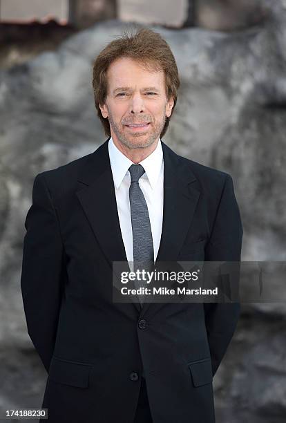 Jerry Bruckheimer attends the UK Premiere of 'The Lone Ranger' at Odeon Leicester Square on July 21, 2013 in London, England.