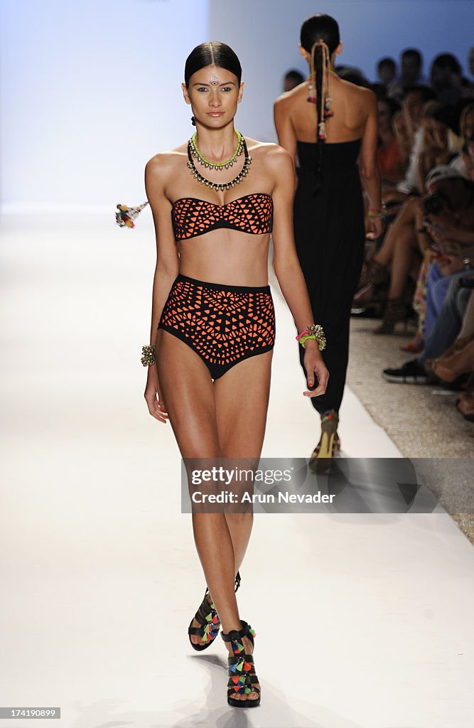 Mara Hoffman Swim At Mercedes-Benz Fashion Week Swim 2014 - Runway