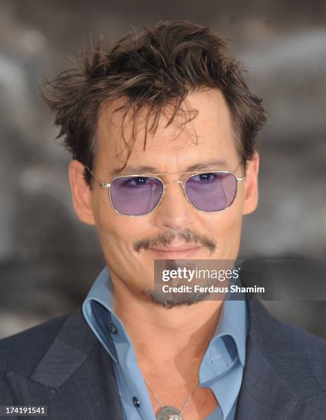 Jonny Deep attends the UK premiere of "The Lone Ranger" at Odeon Leicester Square on July 21, 2013 in London, England.