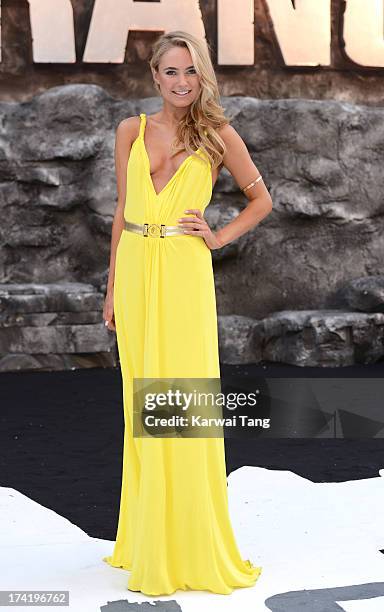 Kimberley Garner attends the UK Premiere of 'The Lone Ranger' at Odeon Leicester Square on July 21, 2013 in London, England.