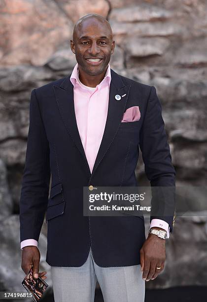 John Fashanu attends the UK Premiere of 'The Lone Ranger' at Odeon Leicester Square on July 21, 2013 in London, England.