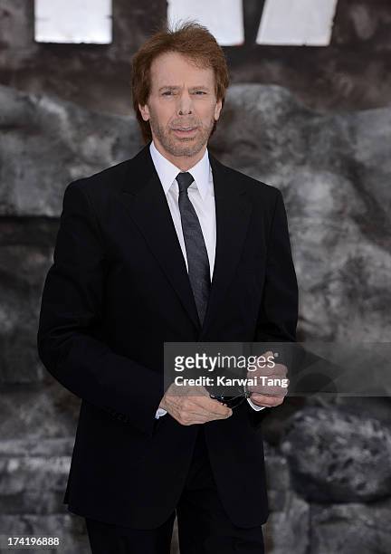 Jerry Bruckheimer attends the UK Premiere of 'The Lone Ranger' at Odeon Leicester Square on July 21, 2013 in London, England.
