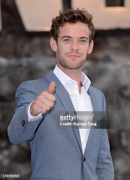 Harry Treadaway attends the UK Premiere of 'The Lone Ranger' at Odeon Leicester Square on July 21, 2013 in London, England.