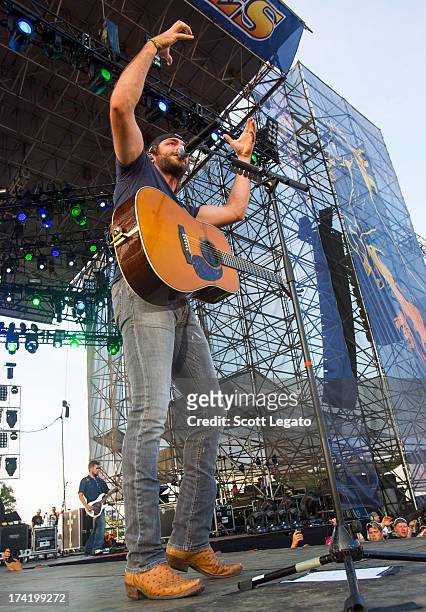 Thomas Rhett performs during the 2013 Faster Horses Festival on July 21, 2013 in Brooklyn, Michigan.