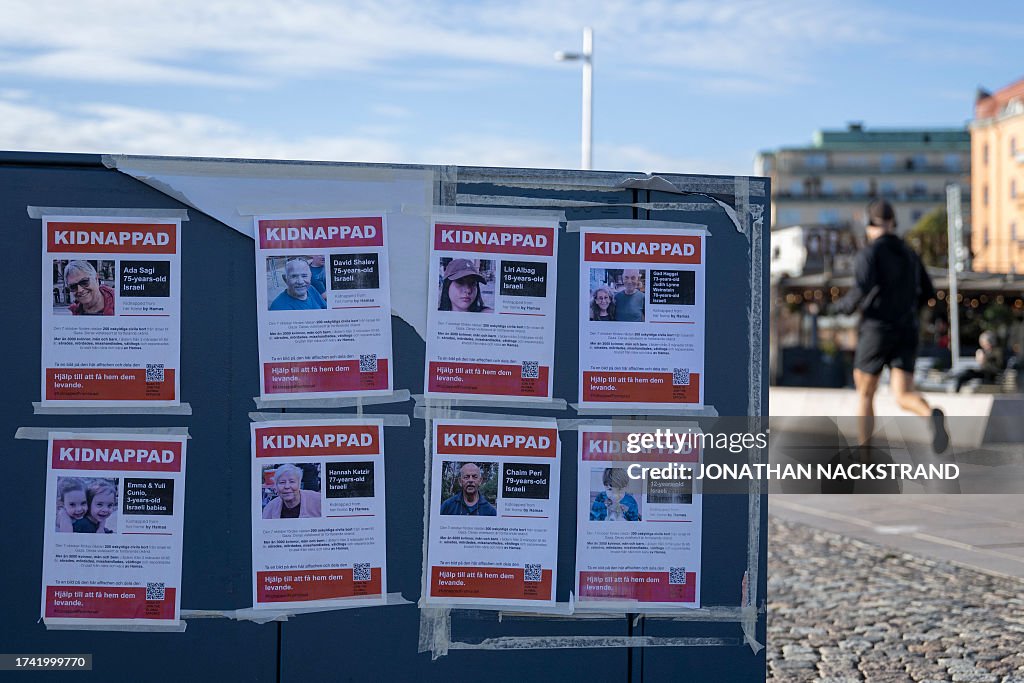 SWEDEN-PALESTINIAN-ISRAEL-CONFLICT-HOSTAGES