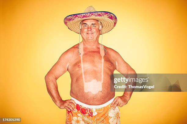 the tourist - cool camera sombrero humor hawaiian - heat rash stock pictures, royalty-free photos & images