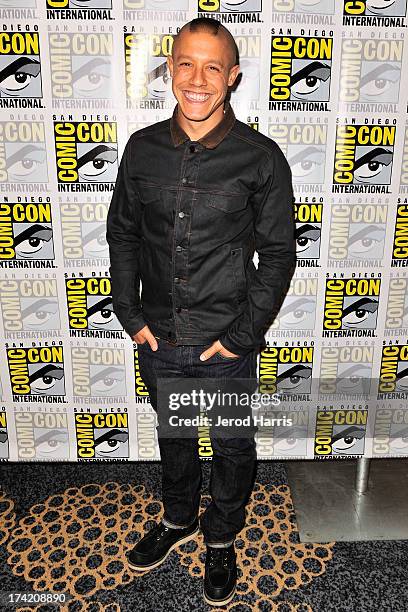 Actor Theo Rossi attends the "Sons Of Anarchy" press line during Comic-Con International 2013 at San Diego Convention Center on July 21, 2013 in San...