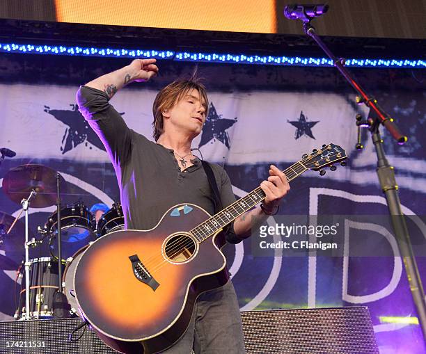 Singer/Guitarist John Rzeznik of The Goo Goo Dolls performs during the California Mid-State Fair on July 21, 2013 in Paso Robles, California.