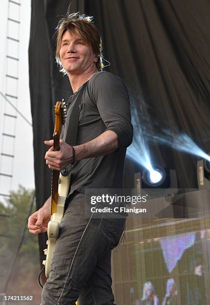 Singer/Guitarist John Rzeznik of The Goo Goo Dolls performs during the California Mid-State Fair on July 21, 2013 in Paso Robles, California.