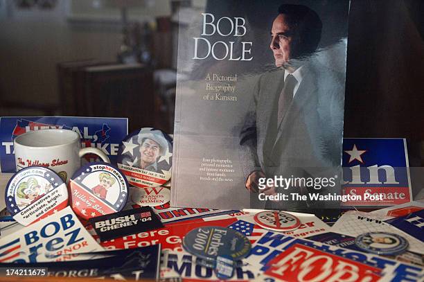 Political memorbilia is seen in the office of Diana L. Banister at the headquarters of Shirley & Banister Public Affairs on Thursday June 27, 2013 in...