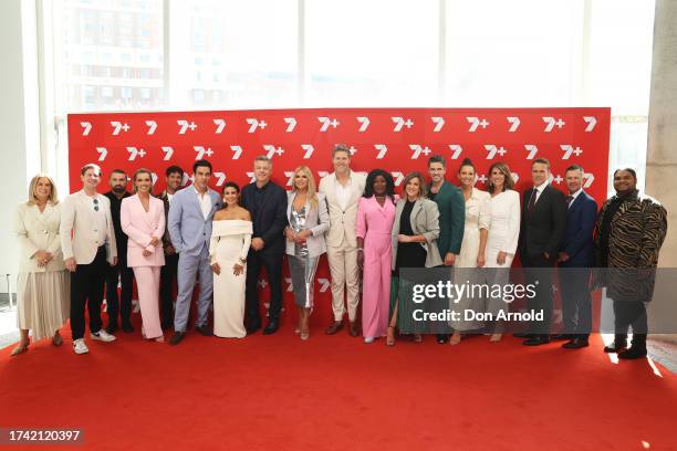 Channel 7 talent attend the Channel 7 Upfront at ICC Sydney on October 18, 2023 in Sydney, Australia.