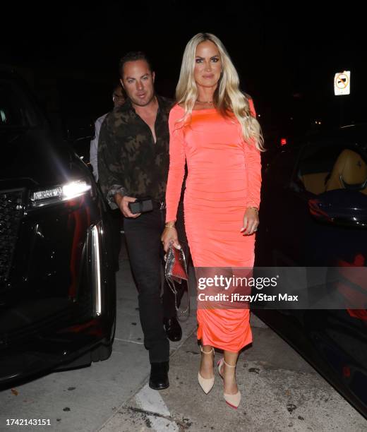 Jay McGraw and Erica Dahm are seen on October 23, 2023 in Los Angeles, California.