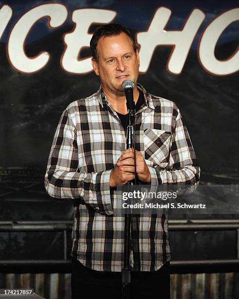 Comedian Dave Coulier performs during his appearance at The Ice House Comedy Club on July 21, 2013 in Pasadena, California.