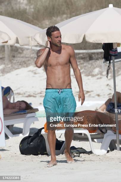 Italian football player Claudio Marchisio of Juventus is seen on July 20, 2013 in Ibiza, Spain.