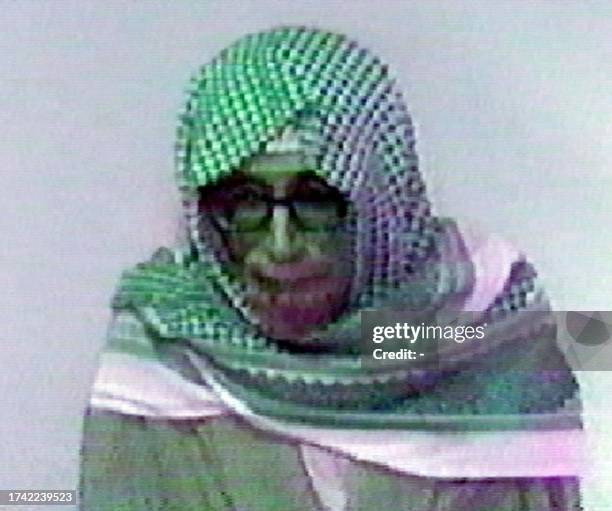 Kuwaiti Emir Sheikh Jaber al-Ahmad al-Sabah appears in this frame grab taken off Kuwaiti television 14 November 2001, for the first time since...