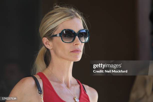 Laura Bailey seen at the Bulgari Hotel on July 19, 2013 in London, England.