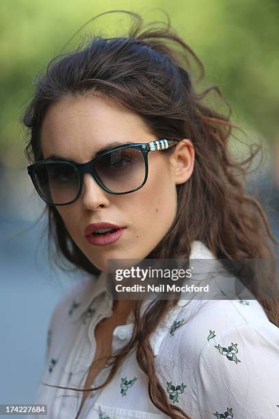 Tallulah Harlech seen at the Bulgari Hotel on July 19, 2013 in London, England.