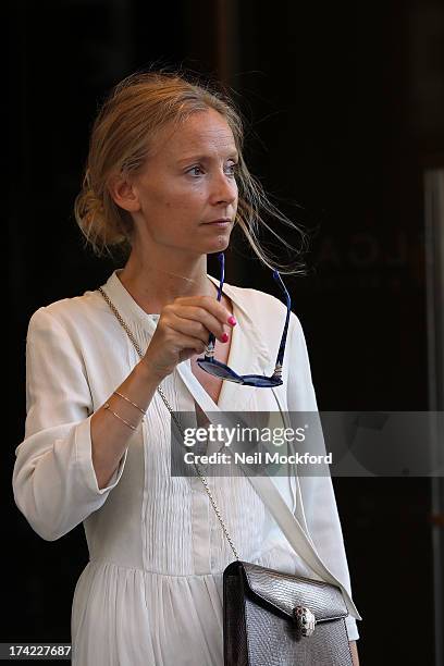 Martha Ward seen at the Bulgari Hotel on July 19, 2013 in London, England.