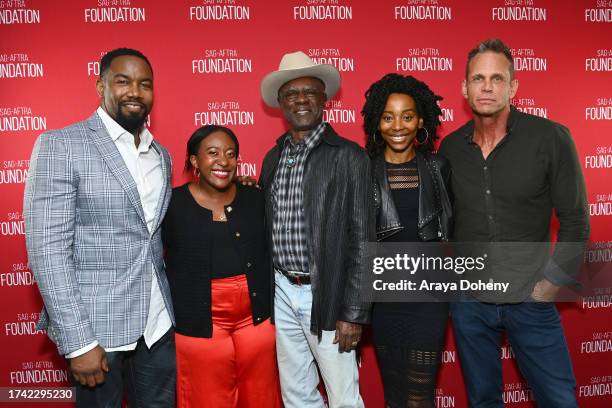 Michael Jai White, Angelique Jackson, Glynn Turman, Erica Ash and Chris Browning attend the SAG-AFTRA Foundation Conversations - "Outlaw Johnny...