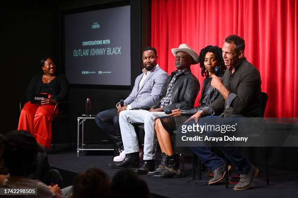 Angelique Jackson, Michael Jai White, Glynn Turman, Erica Ash and Chris Browning attend the SAG-AFTRA Foundation Conversations - "Outlaw Johnny...