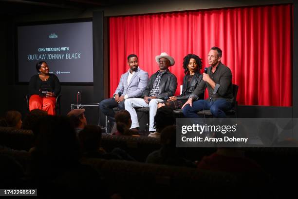 Angelique Jackson, Michael Jai White, Glynn Turman, Erica Ash and Chris Browning attend the SAG-AFTRA Foundation Conversations - "Outlaw Johnny...