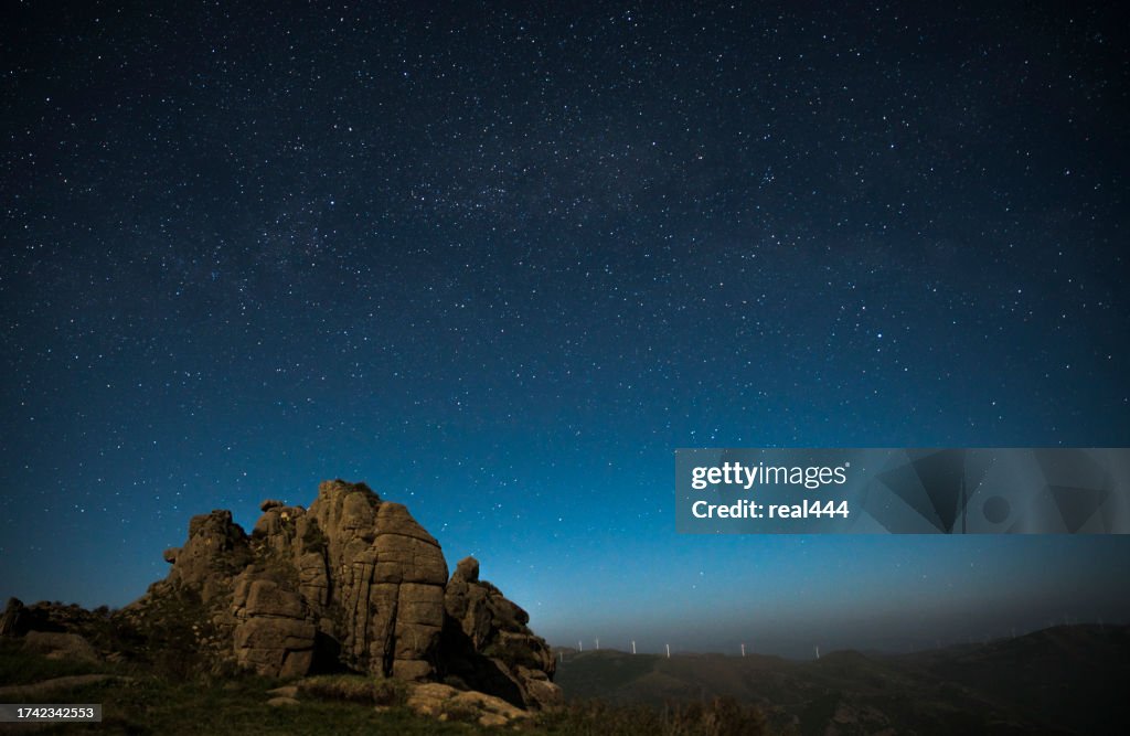 Hintergrund der Milchstraßensterne