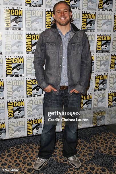 Actor Charlie Hunnam attends the "Sons of Anarchy" press line during day 4 of Comic-Con International on July 21, 2013 in San Diego, California.