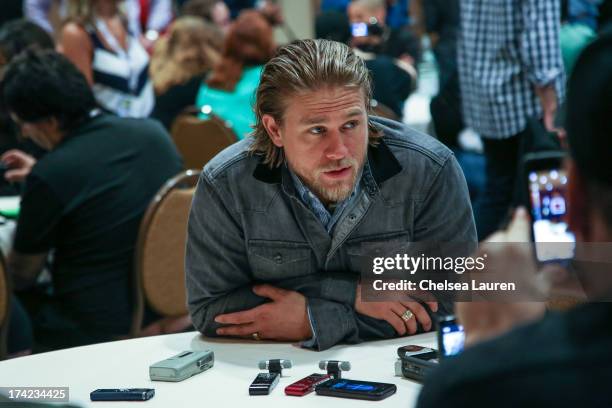 Actor Charlie Hunnam attends the "Sons of Anarchy" press line during day 4 of Comic-Con International on July 21, 2013 in San Diego, California.