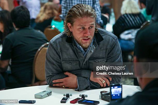 Actor Charlie Hunnam attends the "Sons of Anarchy" press line during day 4 of Comic-Con International on July 21, 2013 in San Diego, California.