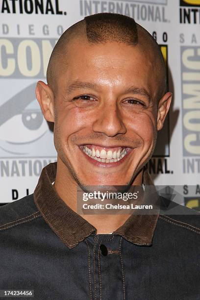 Actor Theo Rossi attends the "Sons of Anarchy" press line during day 4 of Comic-Con International on July 21, 2013 in San Diego, California.