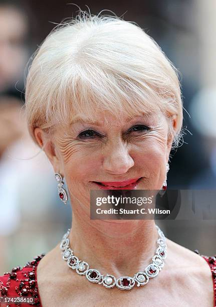 Dame Helen Mirren attends the European Premiere of 'Red 2' at Empire Leicester Square on July 22, 2013 in London, England.