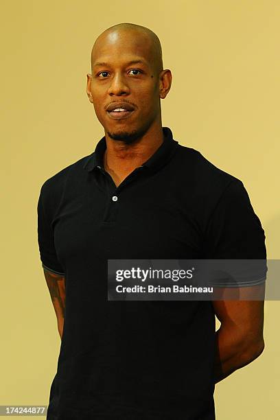 Keith Bogans speaks at press conference announcing him as a member of the Boston Celtics on July 15, 2013 at The Training Center at Healthpoint in...