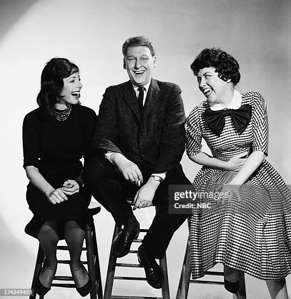 Pictured: Panelists Elaine May, Mike Nichols, Dorothy Loudon --