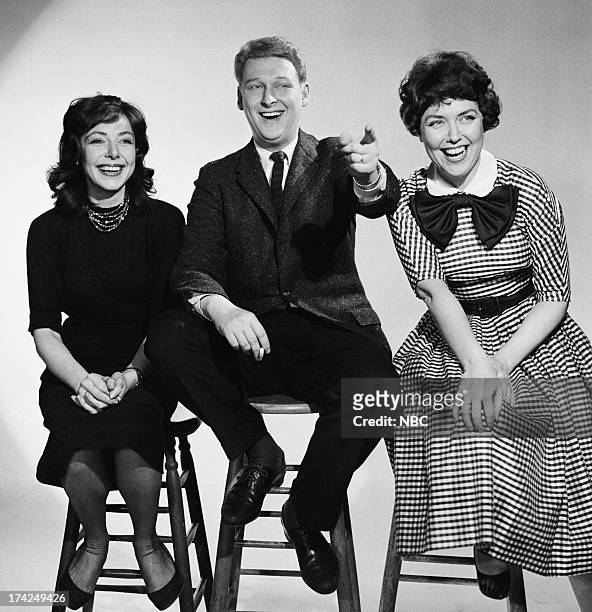 Pictured: Panelists Elaine May, Mike Nichols, Dorothy Loudon --