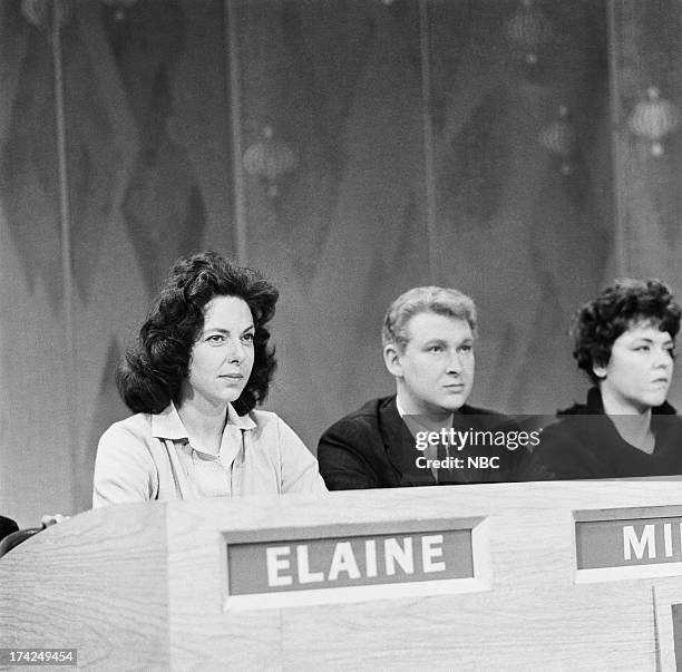 Episode 101 -- Pictured: Panelists Elaine May, Mike Nichols, Dorothy Loudon --