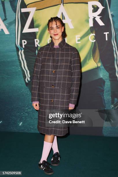 Safia Oakley-Green attends the UK Premiere of "The Lazarus Project" Season 2 at BFI Southbank on October 24, 2023 in London, England.