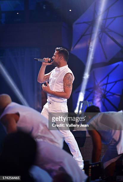 Ricky Martin performs onstage during the Premios Juventud 2013 at Bank United Center on July 18, 2013 in Miami, Florida.